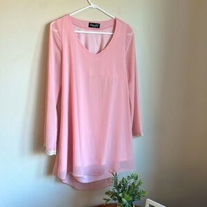 Basically Me Pink Mini Dress- Size Small